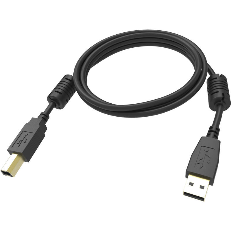 Cable Usb 2.0 Micro B A A De 2 M Conectores Chapados En Oro Núcleo De Ferrita En El Extremo Usb A Ancho De Banda De 480 Mbps Blindaje Trenzado Con Más Del 65 Por Ciento De Cobertura Usb A (M) A Usb B (M) Diámetro Exterior De 4.5 Mm 28+24 Aw