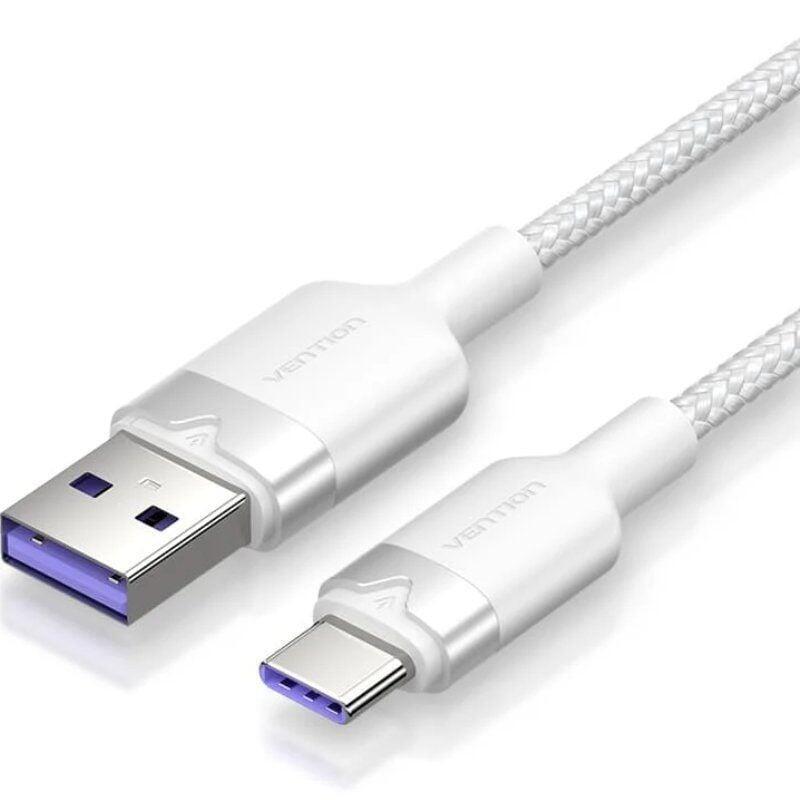 Cable Usb 2.0 Tipo-C Vention Ctowf Usb Tipo-C Macho Usb Macho Hasta 100w 480mbps 2m Blanco