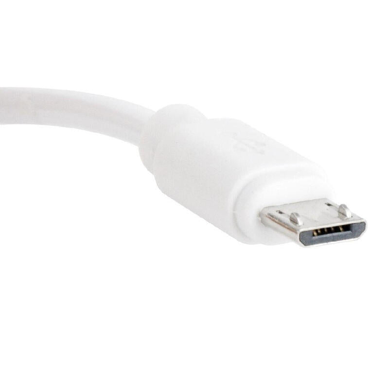 Cable Usb Espiral Carga Y Sincronización Micro Usb, 1,80 M, Blanco Cc-Musb2c-Ambm-6-W