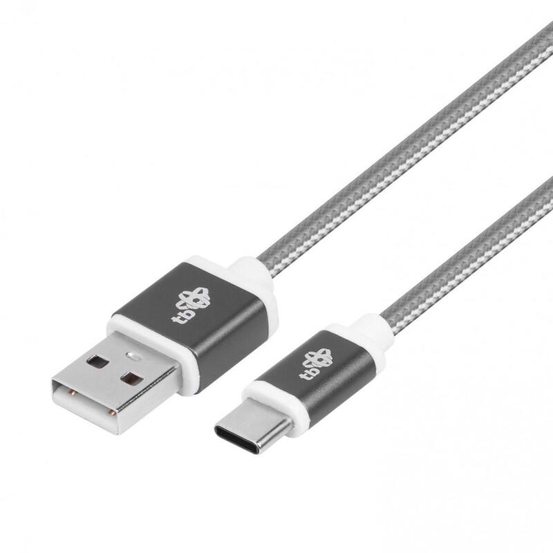 Cable Usb-Usb C 1.5m Gris Sznurek
