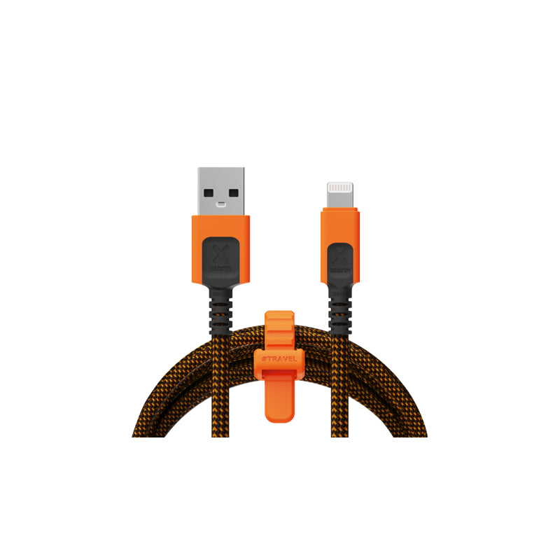 Cable Xtreme Usb-A A Lightning 1.5m Negro/Naranja Xtorm