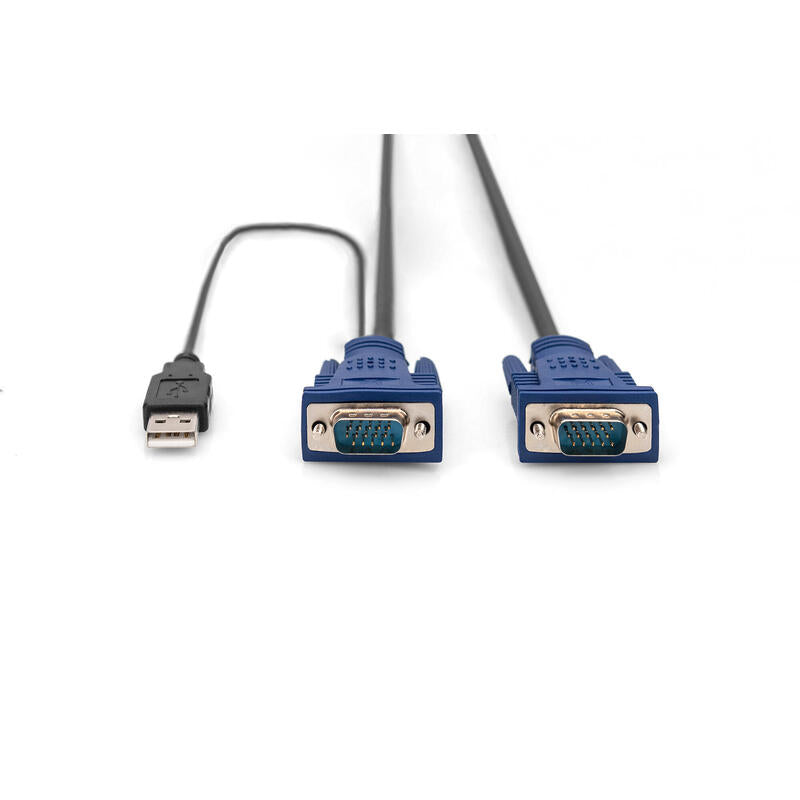 Cables Kvm Digitus Vga Ps/2 Mouse & Keyboard Usb Hd