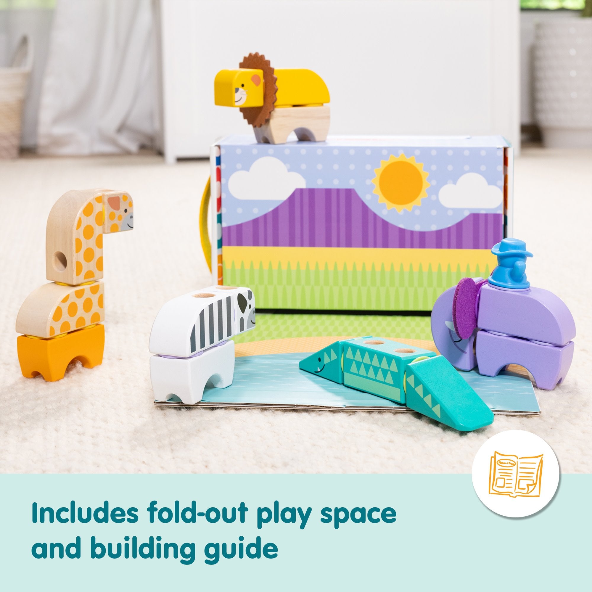 EAN 681147005549 - Melissa & Doug MDT BBN Blockables Safari Plyst GML imagen 8