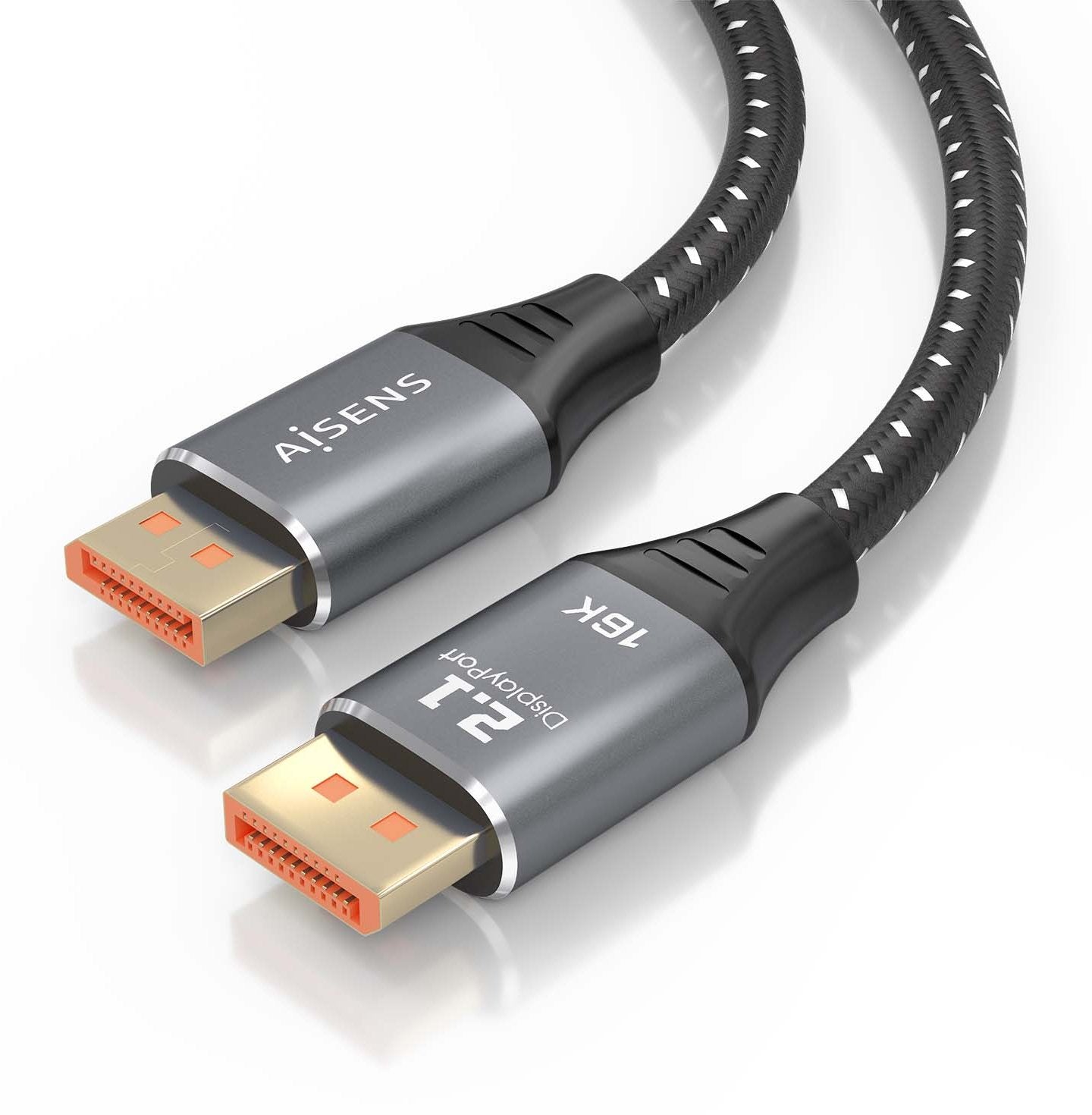 Aisens Cable Displayport V2.1 16k@60hz 80gbps, Dp/M-Dp/M, Negro, 1.0m