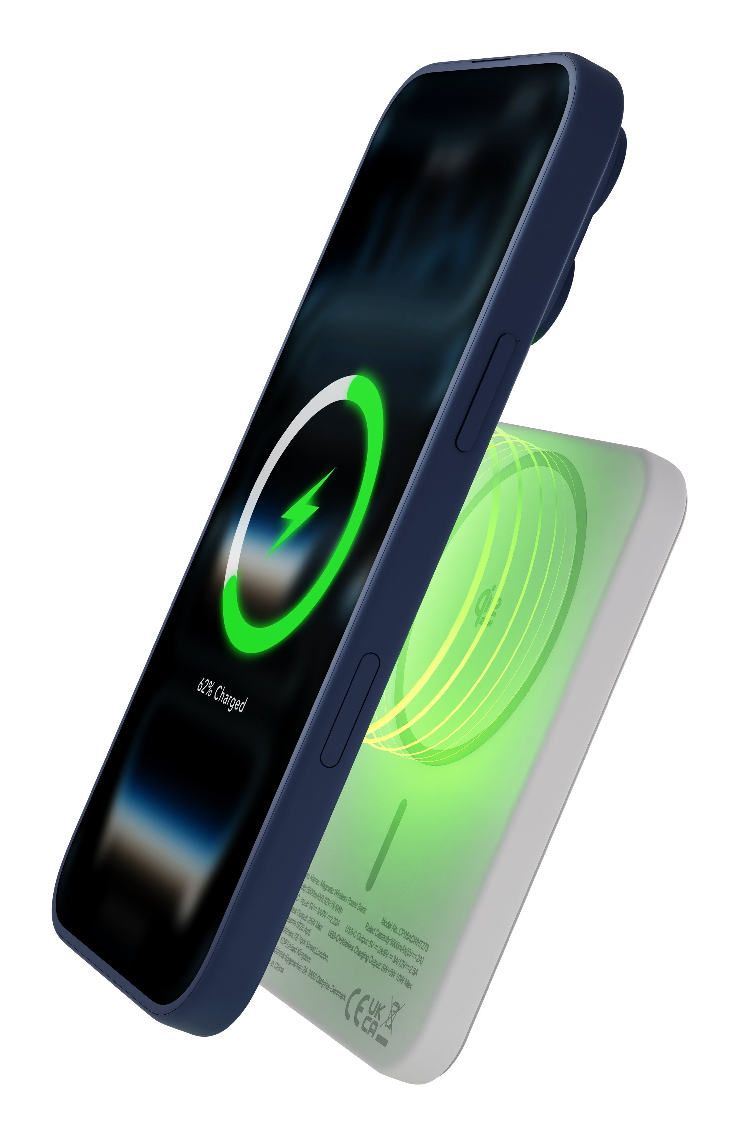 Dbramante1928 Re-Charge Cargador Inalámbrico Slim Qi2.2 5000 Mah 25 Vatios Blanco