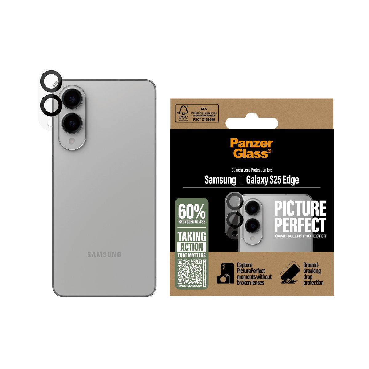 EAN 5715685025716 - PanzerGlass ® PicturePerfect Camera Lens Protector Samsung S25 Edge Protector de pantalla 1 pieza(s) imagen 2