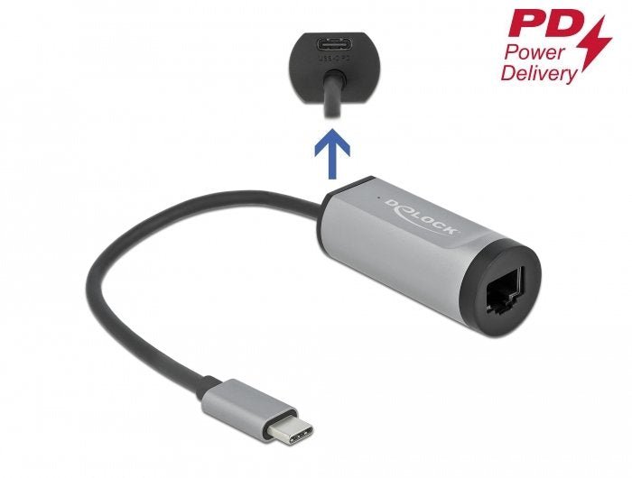 Delock Adaptador Usb-C > Gigabit Lan Rj45 15cm