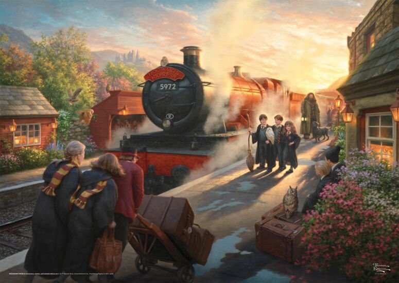 Juegos Schmidt Thomas Kinkade Studios: Wizarding World Harry Potter - Hogwarts Express, Puzzle 1000 Parts 58428