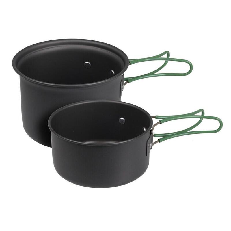 Cacerolas De Aluminio Anodizado Ø13 X 9 Cm /Ø12 X 6 Cm