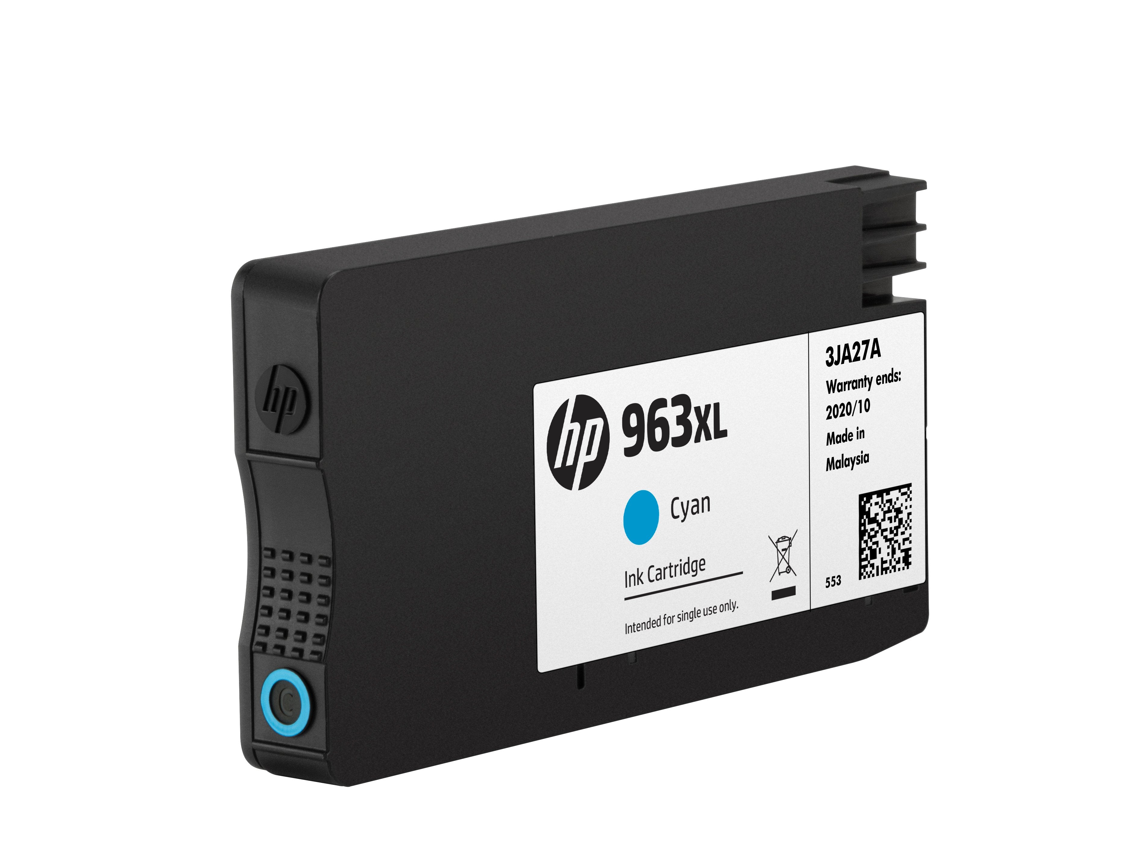 EAN 0192545866521 - HP 963XL High Yield Cyan Original Ink Cartridge cartucho de tinta 1 pieza(s) Alto rendimiento (XL) imagen 3