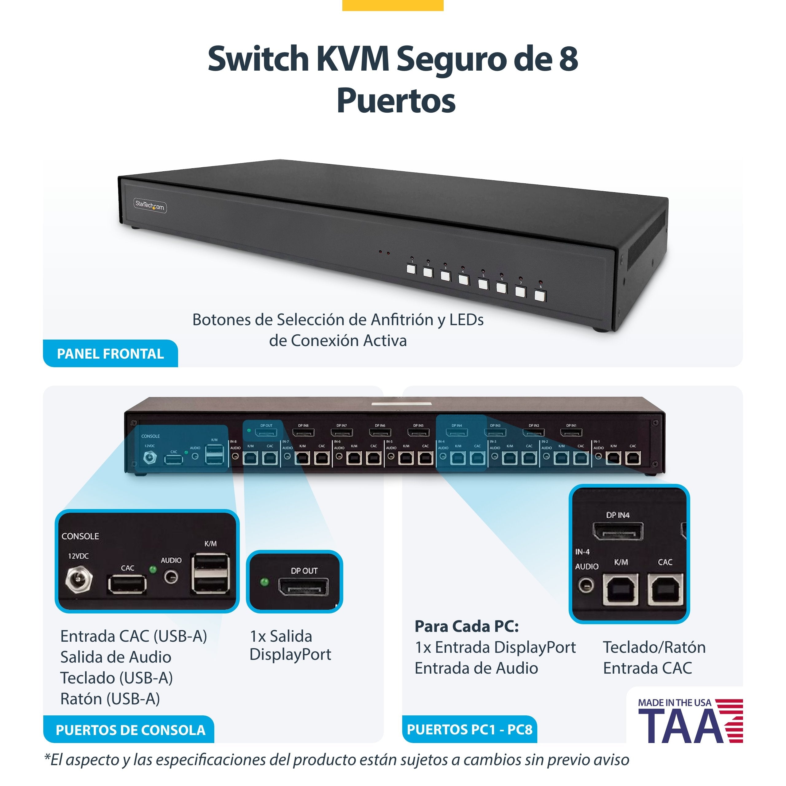 Startech.Com Kvm-Switch - Sicher - 8 X Kvm