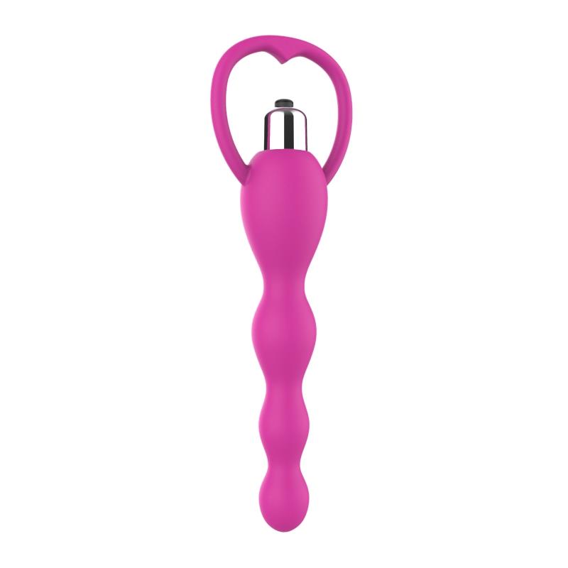 Cadena Anal Con Vibración Rosa