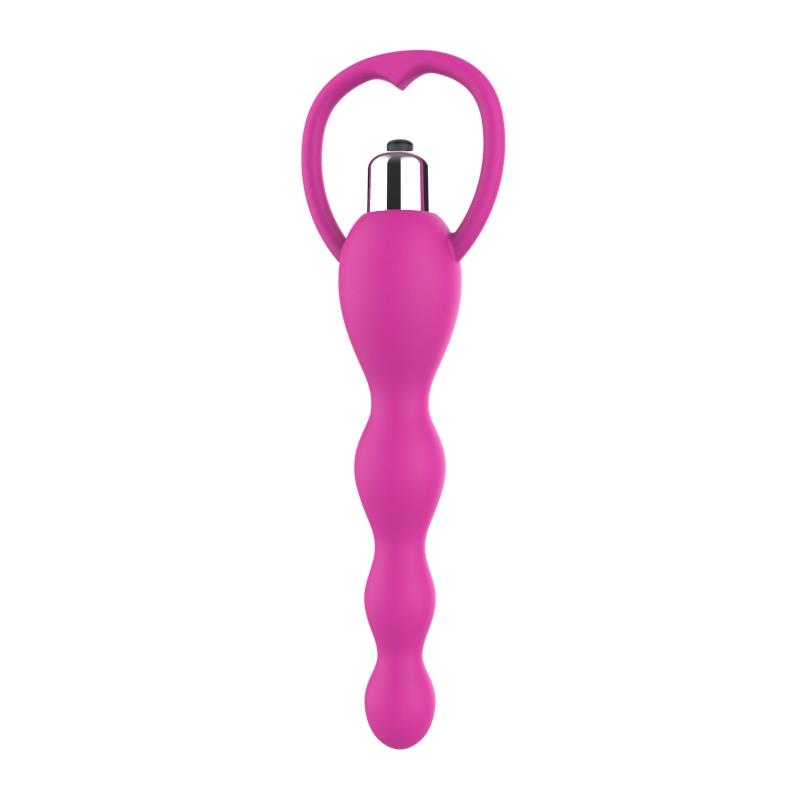 Cadena Anal Con Vibración Rosa