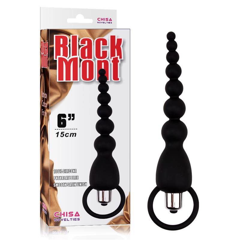 Cadena Anal Elite Power 19.5 Cm Silicona Negro