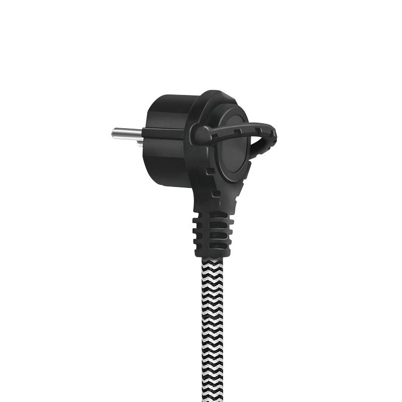 Cable De Alimentacion Verl.Cee 7/7 A Cee 7/3, 3m, Textilkabel