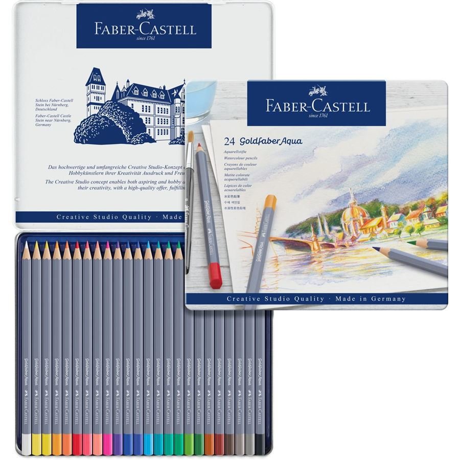 Faber-Camell Aqua.Bolígrafo Goldfaber Aqua 24 Emuche Metálico