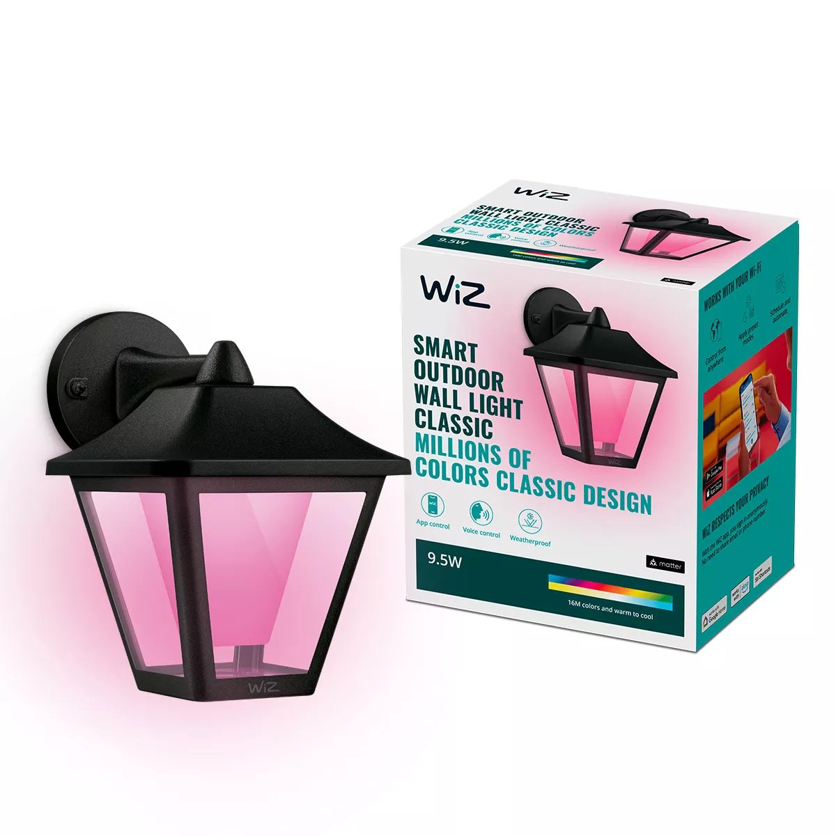 EAN 8720169076181 - WiZ 8720169076181 iluminación inteligente Luz de pared inteligente Wi-Fi 9,5 W imagen 3
