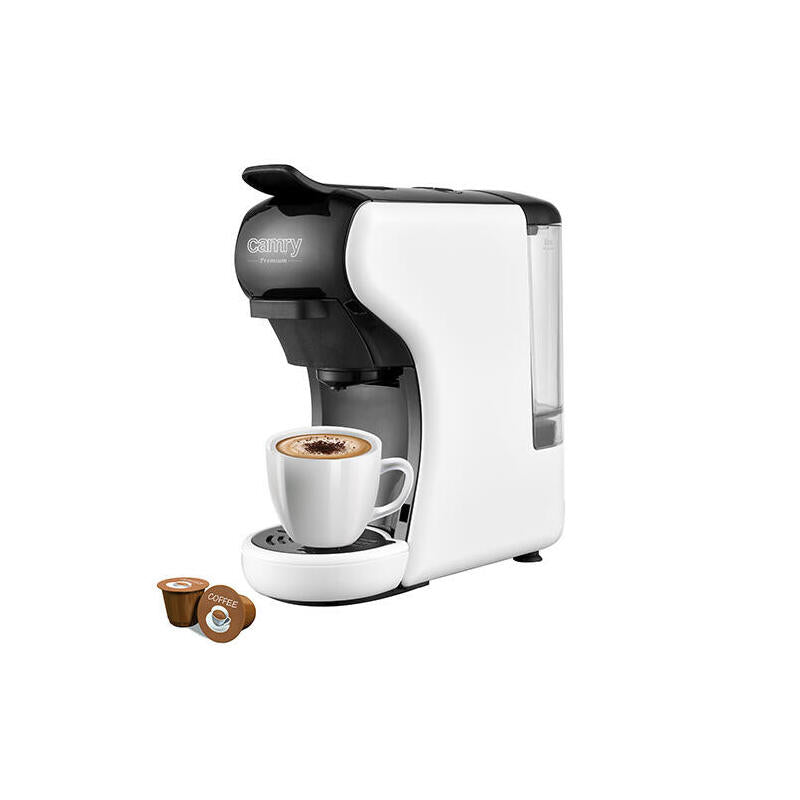 Cafetera Camry Multi-Cápsula Espresso Cr 4414 19 Bar, Molido/Cápsula, 1450 W, Blanco/Negro