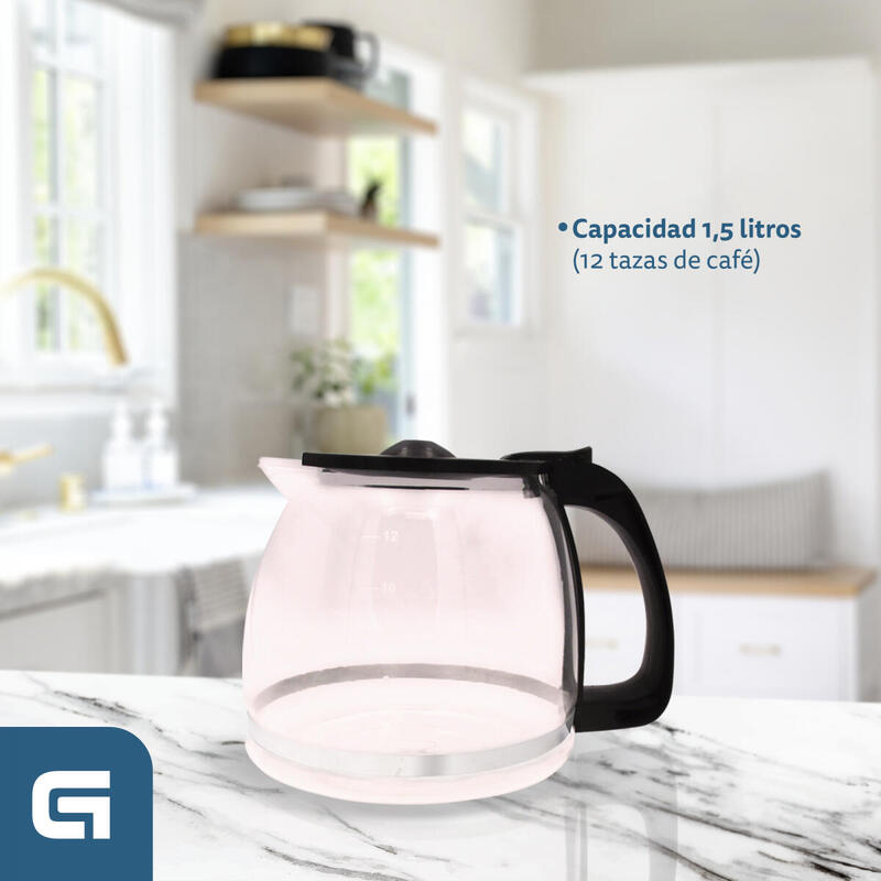 Cafetera De Goteo Grunkel Caf-Naroma 12 Tazas Negra