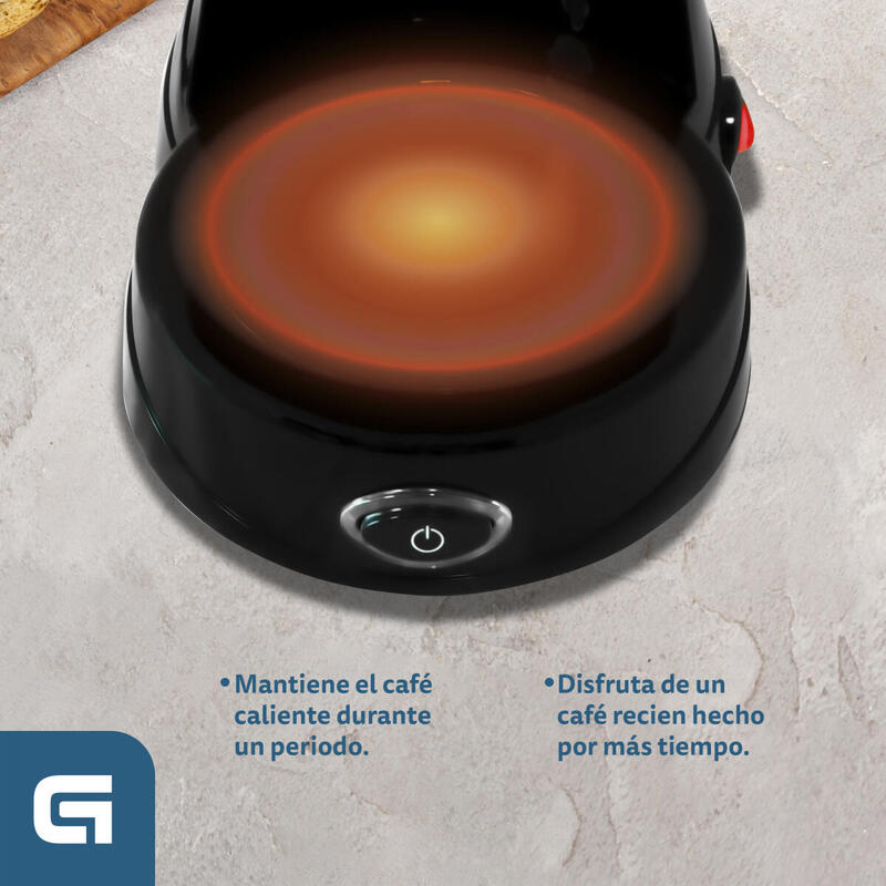 Cafetera De Goteo Grunkel Caf-Naroma 12 Tazas Negra