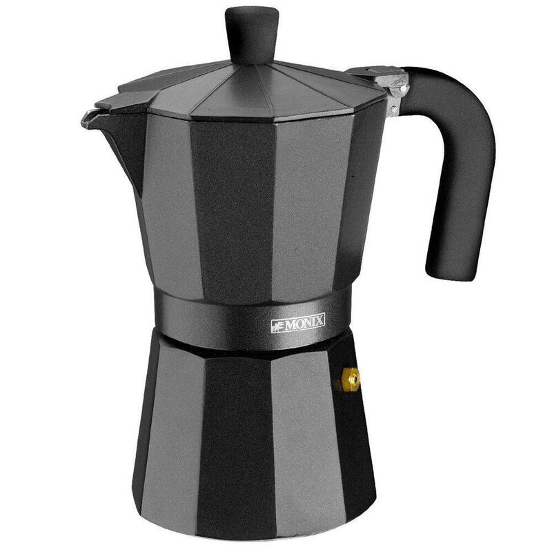 Cafetera Italiana Monix Noir M640006 6 Tazas Negra