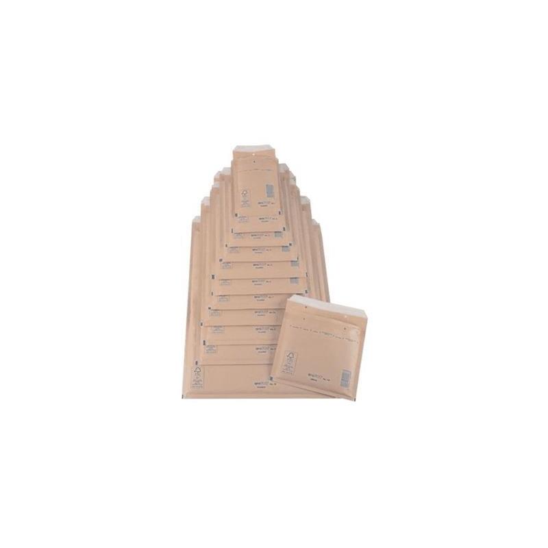 Caja 100 Bolsas Air Bag Acolchada Nº 15 Kraft Autoadhesivo Tamaño Medida Interior 220x265, Peso 32 Grs. Sam 145994
