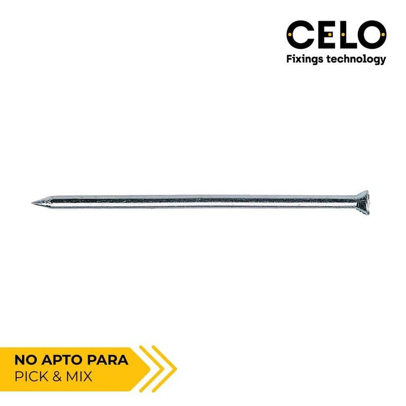 Caja 100 Unid. Puntas Cp Ø3,4x40mm Din/Ref Cpq Acero Zincado 93440cpq Celo