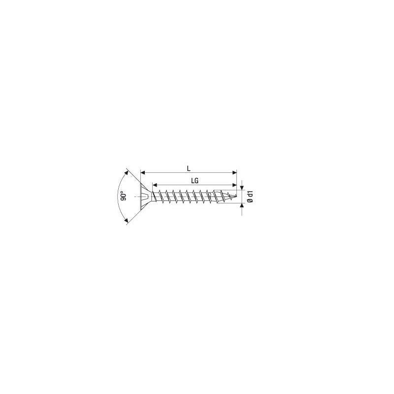 Caja 100 Unid. Tornillo Madera Spax Cabeza Plana Yellox 3,0x16mm Spax