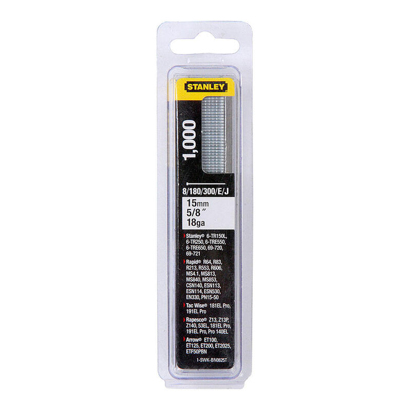 Caja 1000 Clavos/Brad 8/300/E/Tipo J - 15mm 1-Swk-Bn0625t Stanley