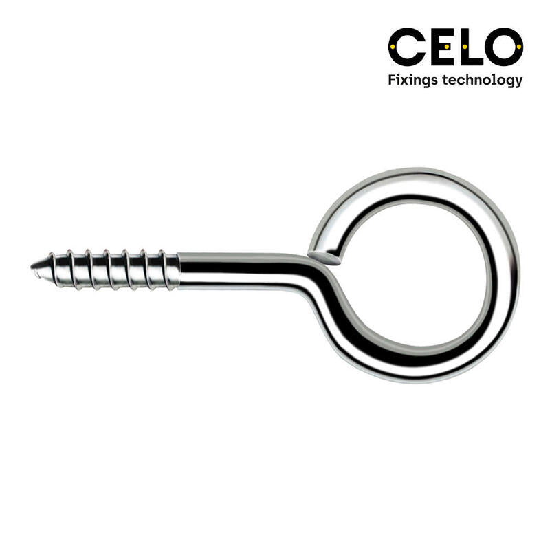 Caja 200 Unid. Hembrilla Cerrada Din/Ref Hc 4,5x90mm Zincado Celo