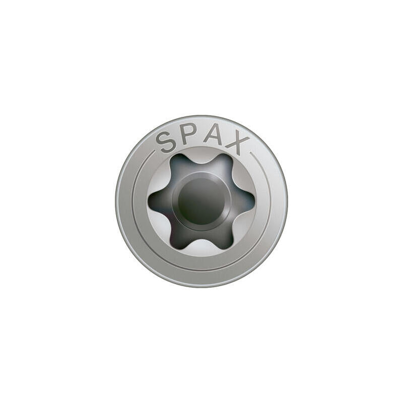Caja 25 Unid. Tornillo Madera Spax Cabeza Plana Inox A2 5,0x60mm Spax