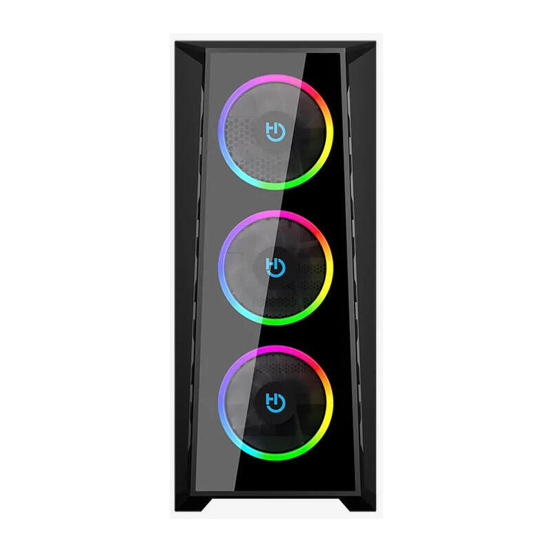 Caja Gaming Semitorre Hiditec Mh12 Glass