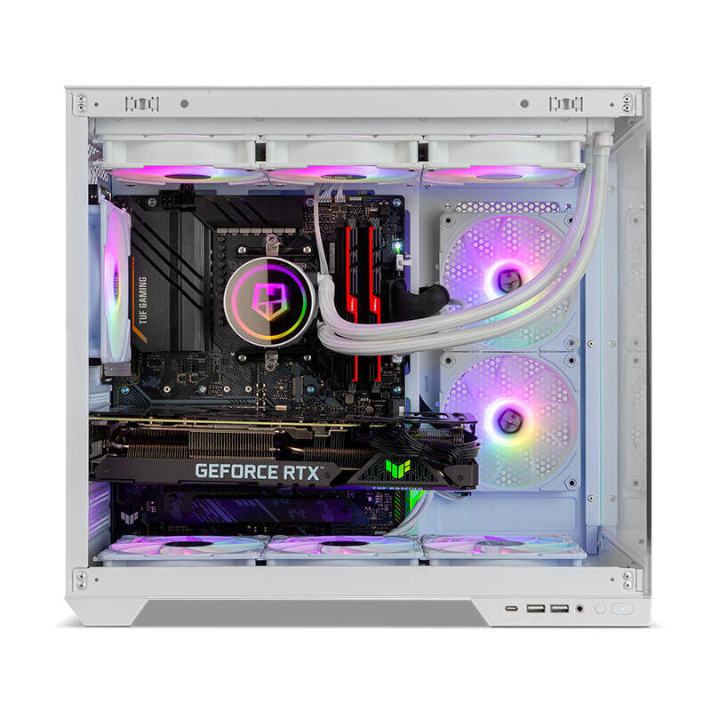 Caja Gaming Semitorre Nox Hummer Astra Neo Blanca