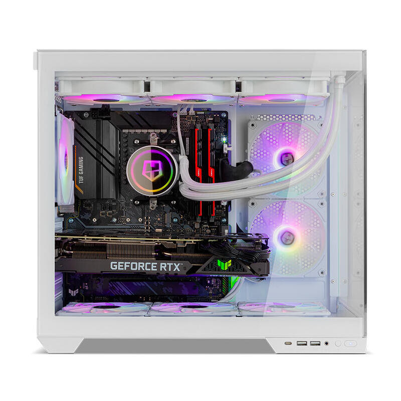 Caja Gaming Semitorre Nox Hummer Astra Neo Blanca