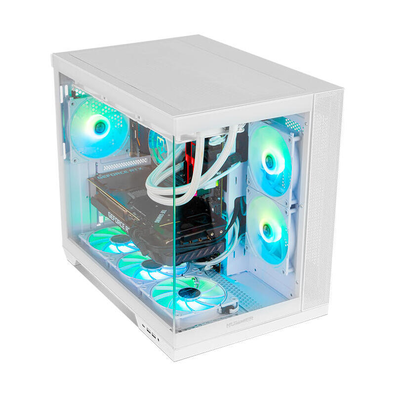 Caja Gaming Semitorre Nox Hummer Astra Neo Blanca