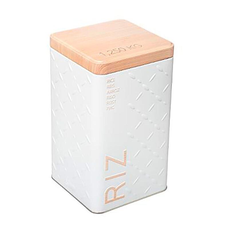 Caja Metálica Modelo Scandi Nature Para Arroz 1250 G