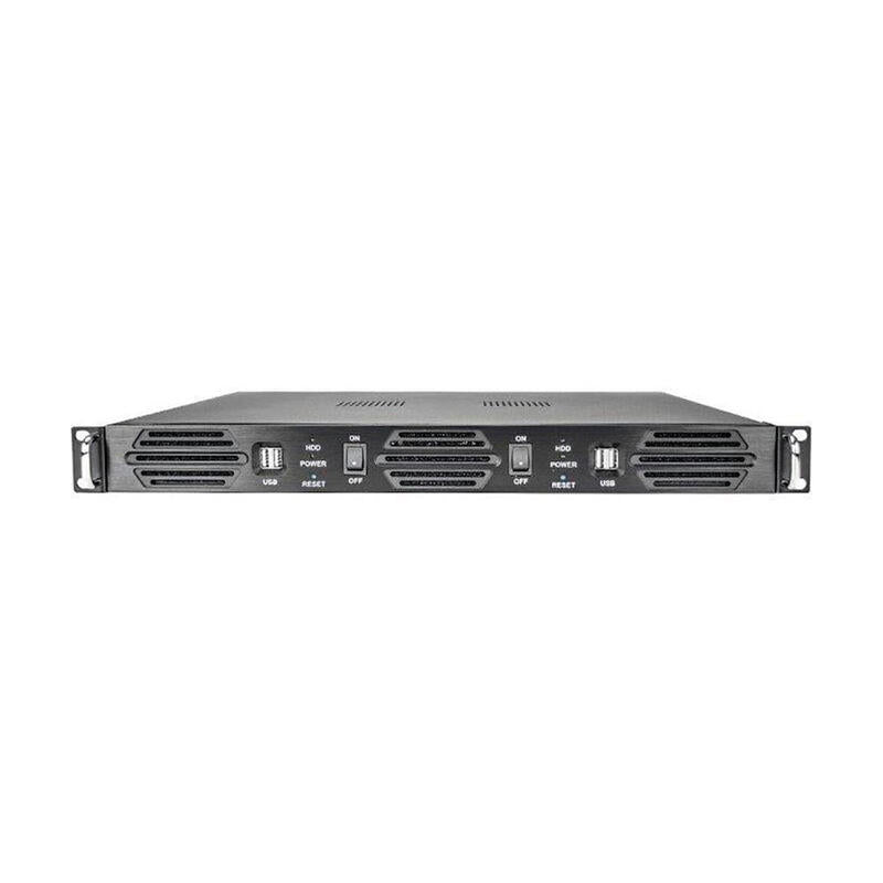 Caja Pc 1u Dos Placas Mini-Itx Sin Fuente