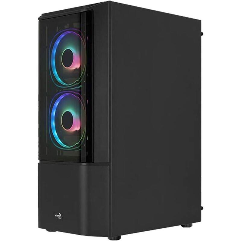 Caja Pc Aerocool Atx Quantum V3 Black Microatx/Atx/Miniitx