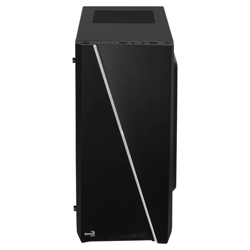 Caja Pc Aerocool Black Micro-Atx Cylon Frontanl Elegante Con Linea De Iluminacion Rgb Lateral Transluciodo Acrilico Lector Sd Y Microsd 198(W)X459(H)X413(D)