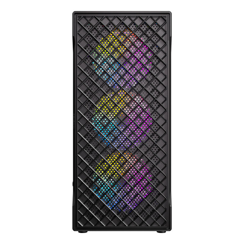 Caja Antec Vx-310 Atx 4 Ventiladores Argb Negra