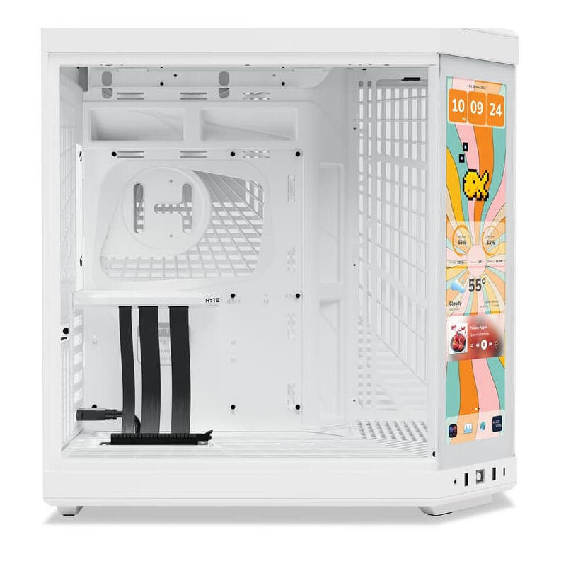 Caja Pc Atx Semitorre Hyte Y70 Touch Infinite Snow Blanca Cs-Hyte-Y70tti-Ww