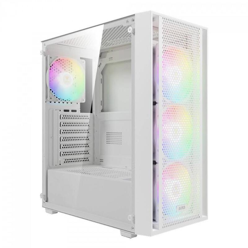 Caja Pc Gamdias Aura Gc2 Elite Argb Blanco 16333-120c4-40000-G