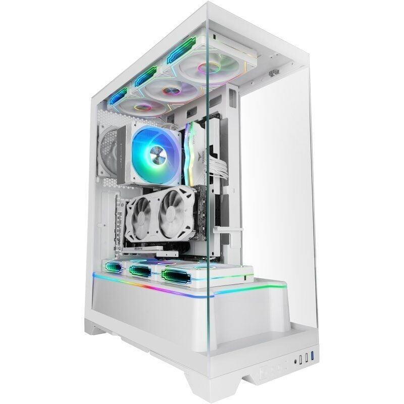 Caja Gaming Semitorre Mars Gaming Mc-Prisma Blanca