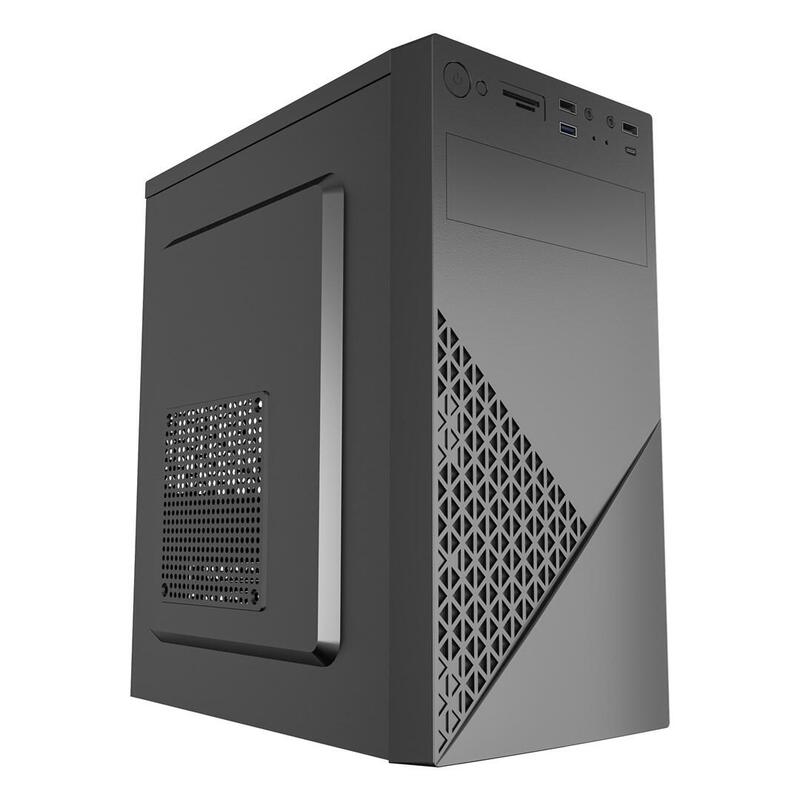 Gembird Computer Case Fornax K170 Matx 2x Usb 2.0 + 1x Usb 3.0 + 1x Usb Tipo C + Cardreader Negro With 600w 80plus Bronze Psu