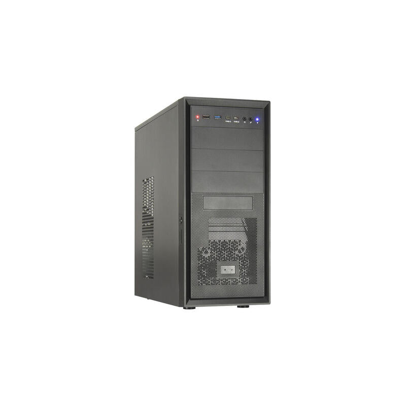 Caja Pc Inter-Tech It-8862 Plaid (Negro, Abschliessbar) 88881380
