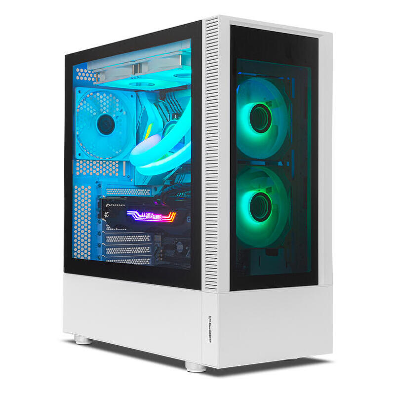 Caja Pc Nox Semitorre Hummer Nemesis Argb Blanca