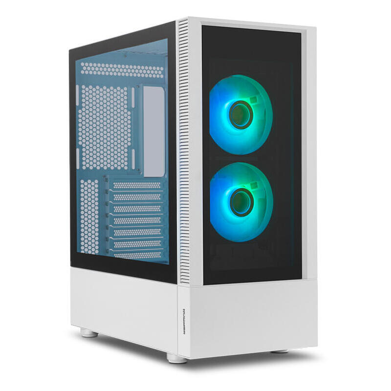 Caja Pc Nox Semitorre Hummer Nemesis Argb Blanca