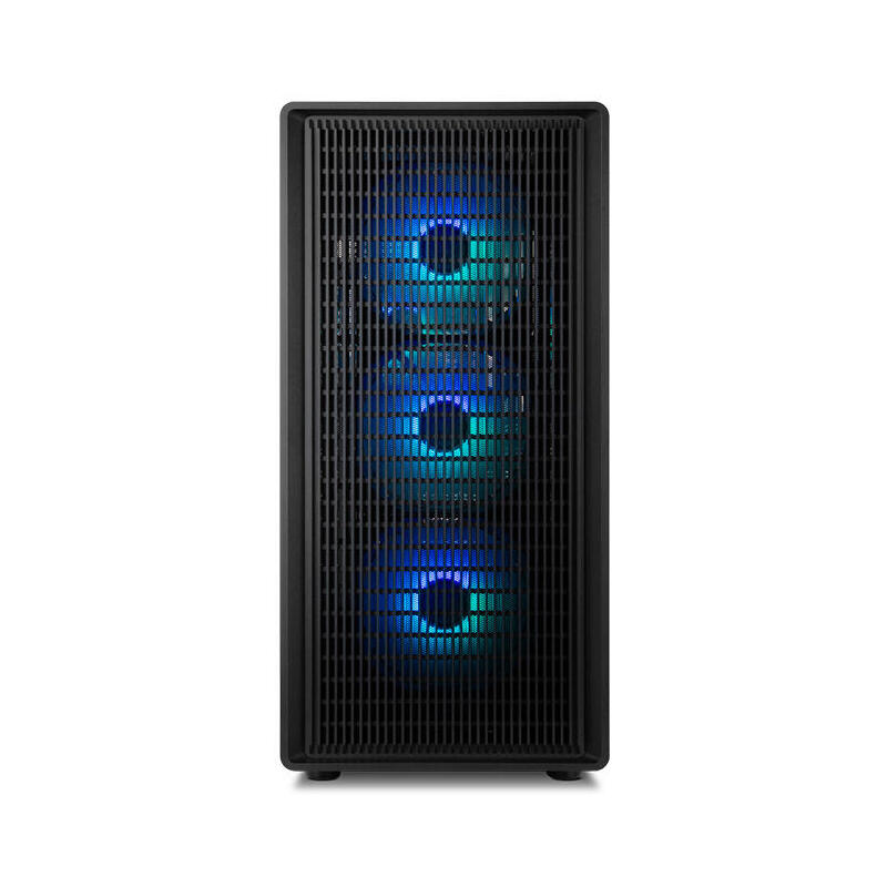 Caja Pc Nox Semitorre Mesh Infinity Iota Argb Negro Usb 3.0