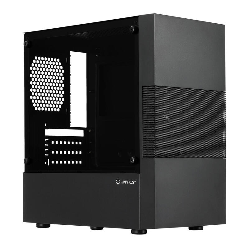Caja Pc Unykach Aero C25 Microatx - Fuente De Alimentacion 500w Incluida - Tamaã±O Disco Soportado 3.5", 2.5" - Usb-A 3.0