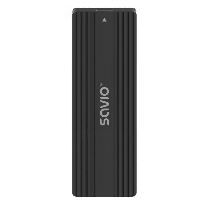 Caja Savio Ak-84 Para Disco Duro Externo Caja Externa Para Unidad De Estado Sólido (Ssd) Negro M.2